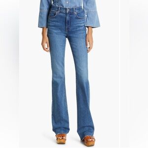Veronica Beard Cameron Raw Hem Bootcut Jeans size 26